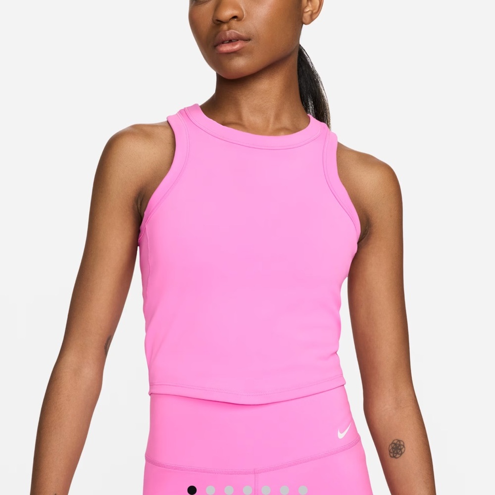 Nike One fitted cropped tank top